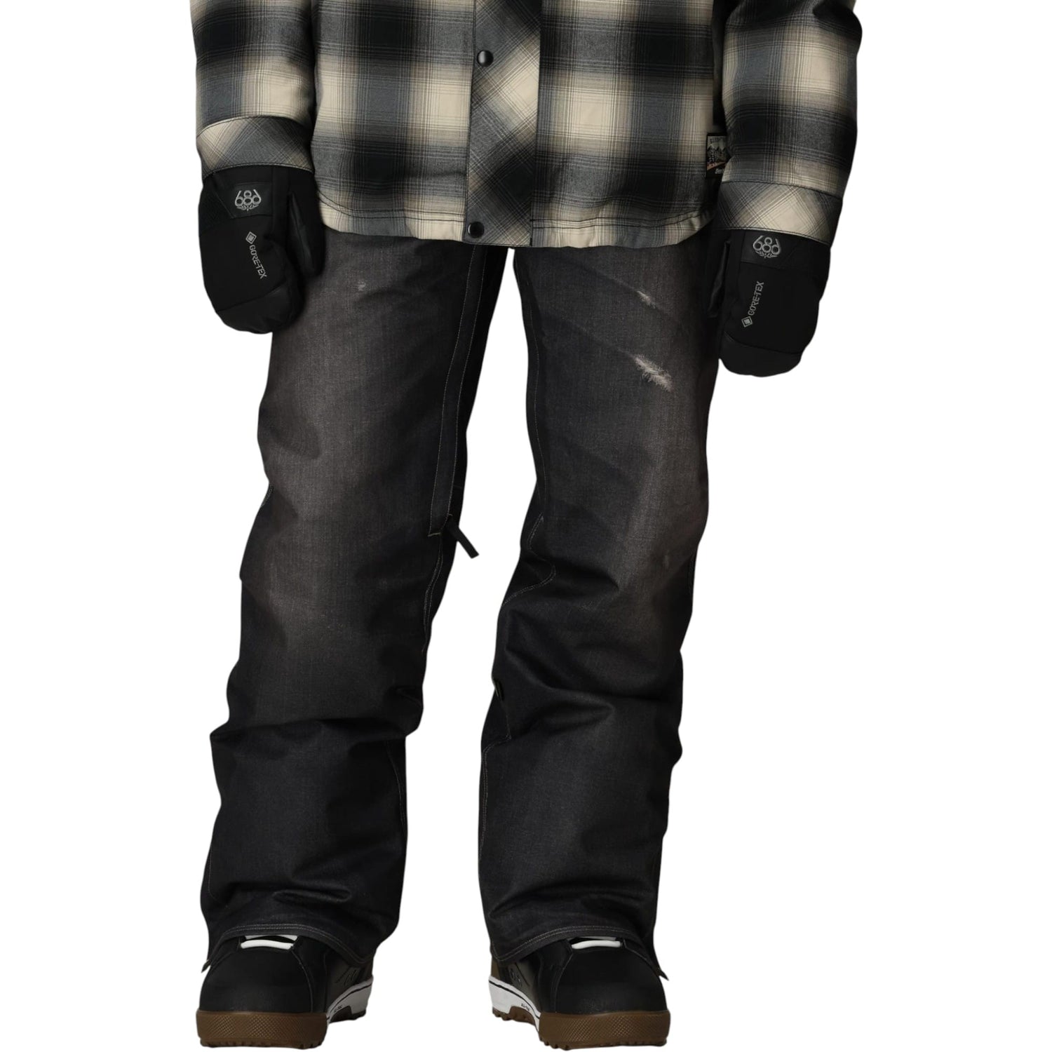 Deconstructed Denim Men Shell Pants