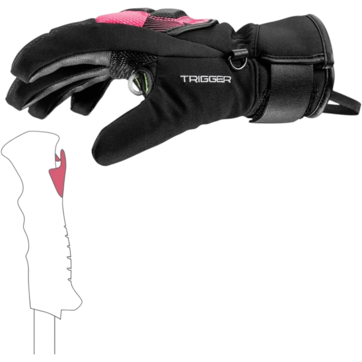 Leki Noir/Neon Rose 6