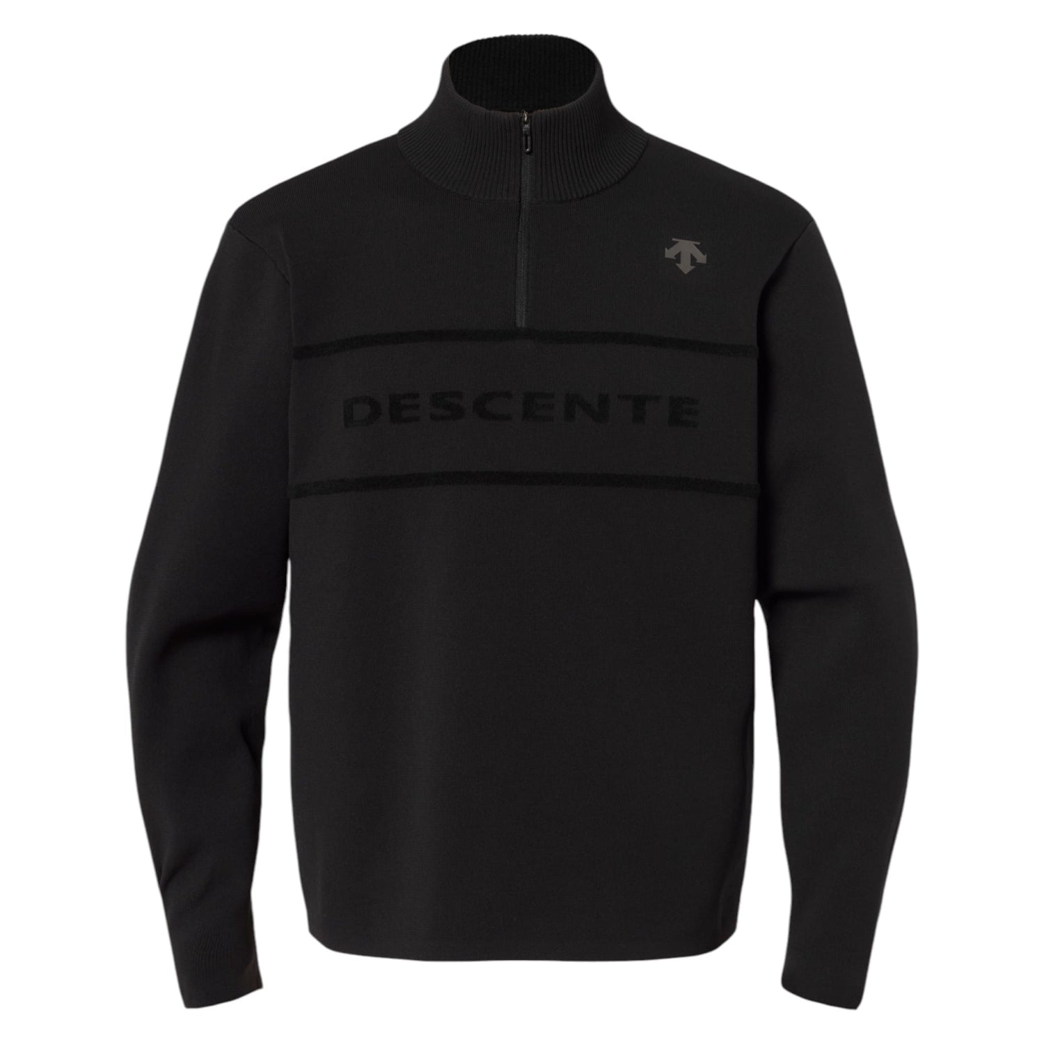 Chandail Manches Longues Demi Zip Logo Homme
