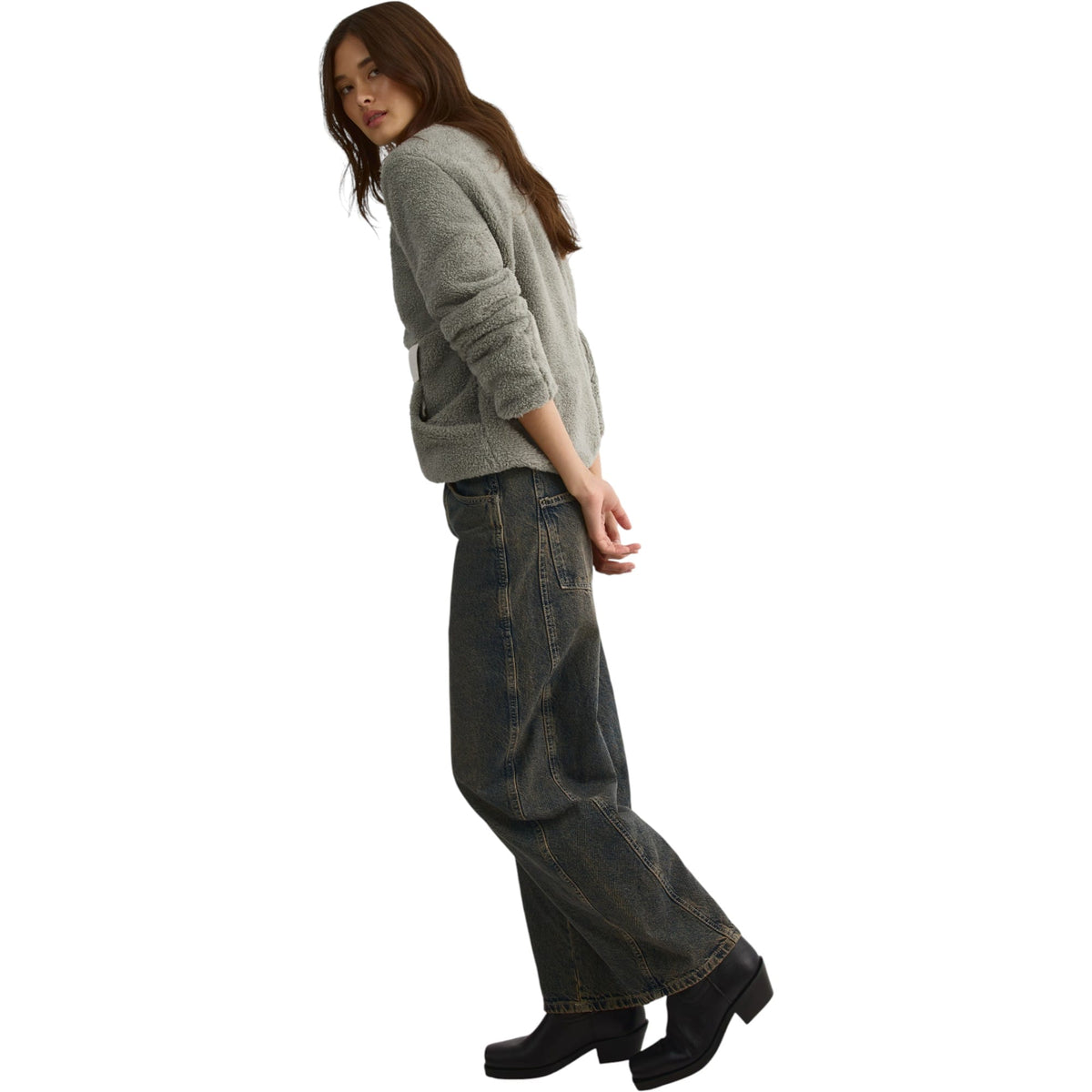 Plush Women Long-Sleeved Shirt