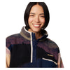 Helvetia II Printed Cropped Half Snap Fleece Women Pullover