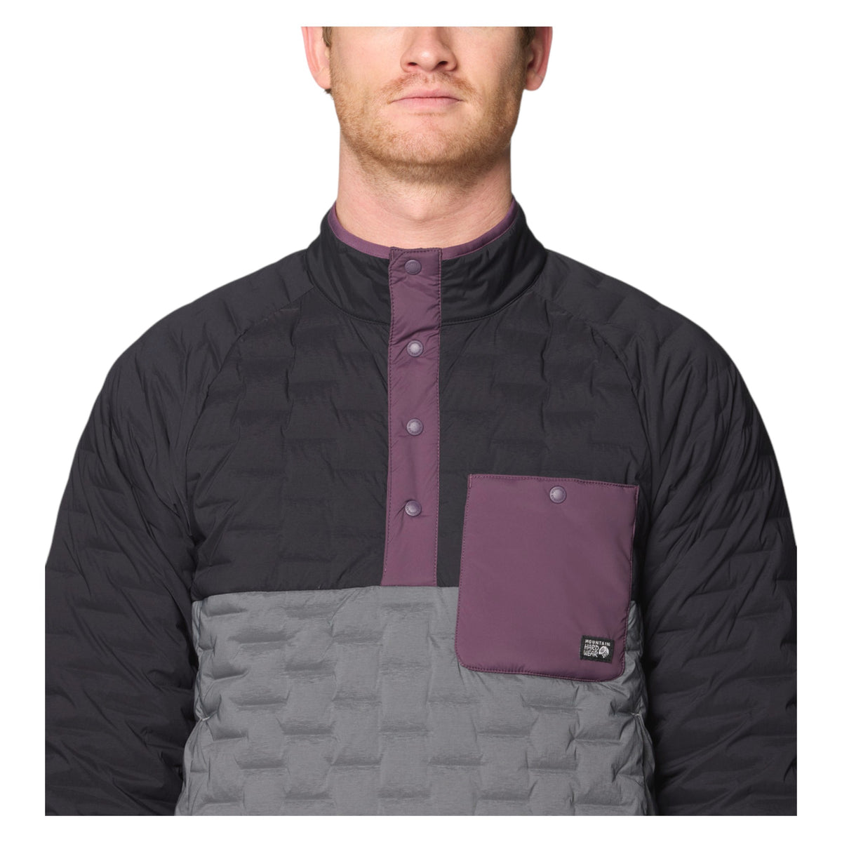Veste Isolante Stretchdown Light Snap Neck Homme
