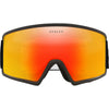 Oakley Mat Noir Fire Iridium Médium Fit