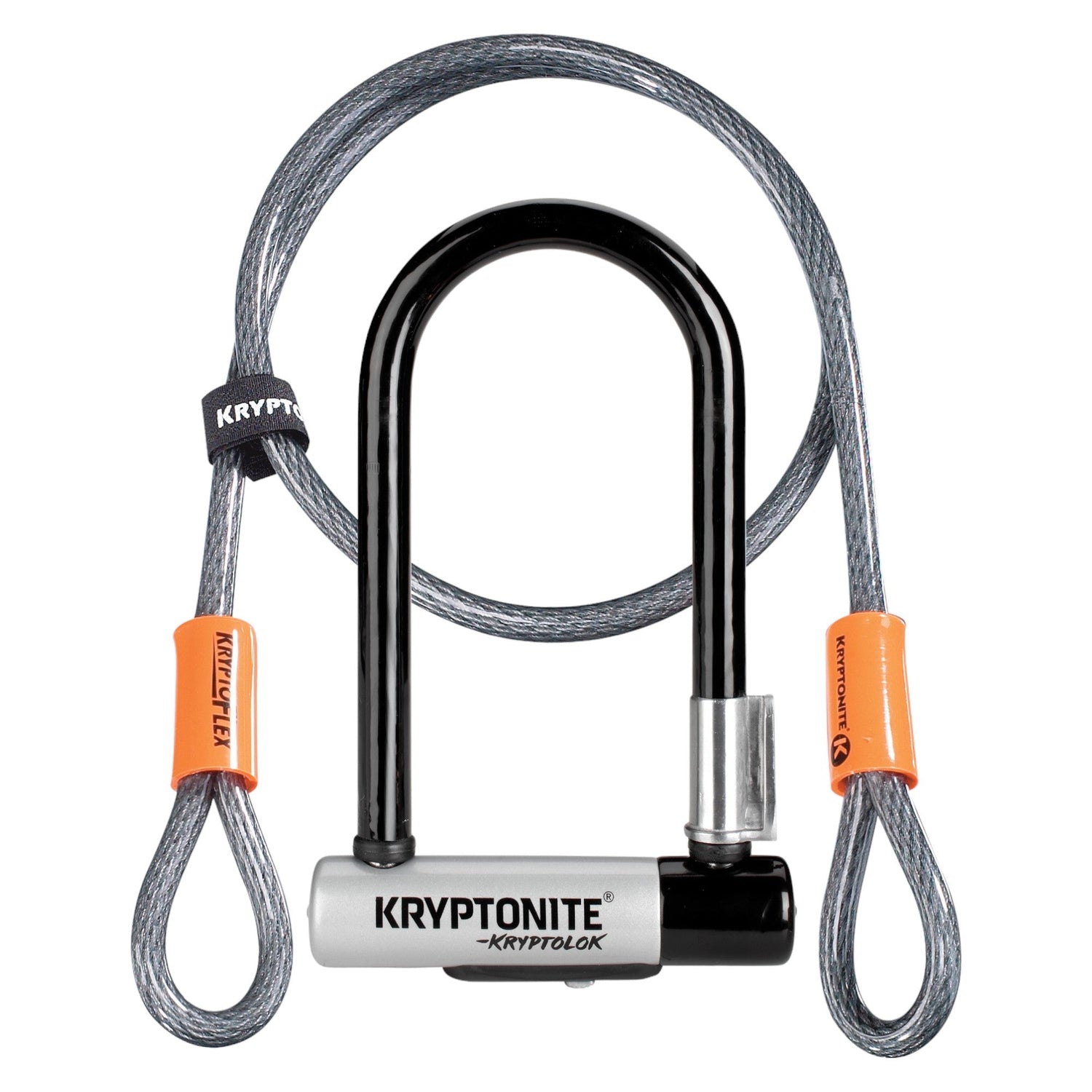 Kryptolok Mini-7 Lock 4' Flex Cable Bike U Lock