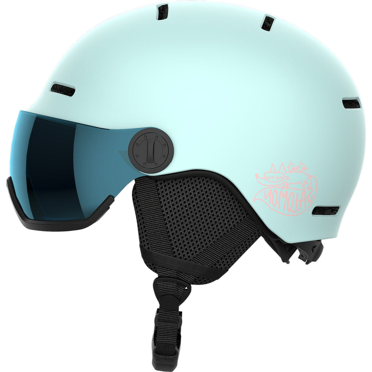 Orka Visor + Flash Silver Kids Ski Helmet