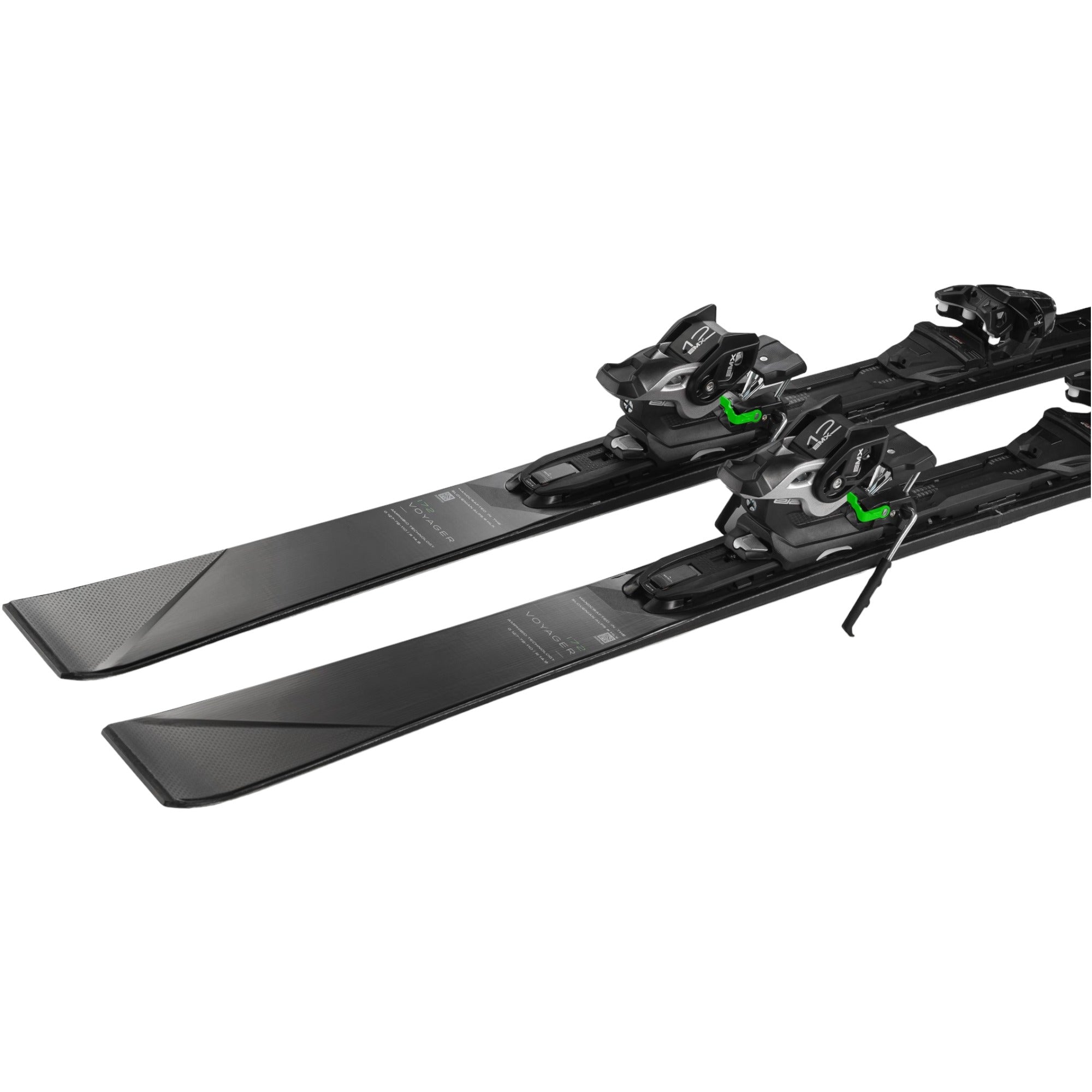 Elan Voyager Black + EMX 12 FX Adult Alpine Skis – Oberson