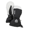 Army Leather Heli Ski Kids Mittens