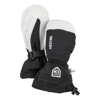 Army Leather Heli Ski Kids Mittens