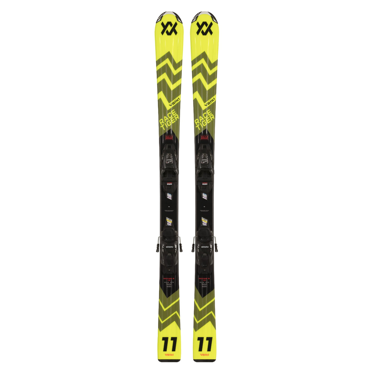 Racetiger Yellow + Vmotion 7.0 Kids Alpine Skis