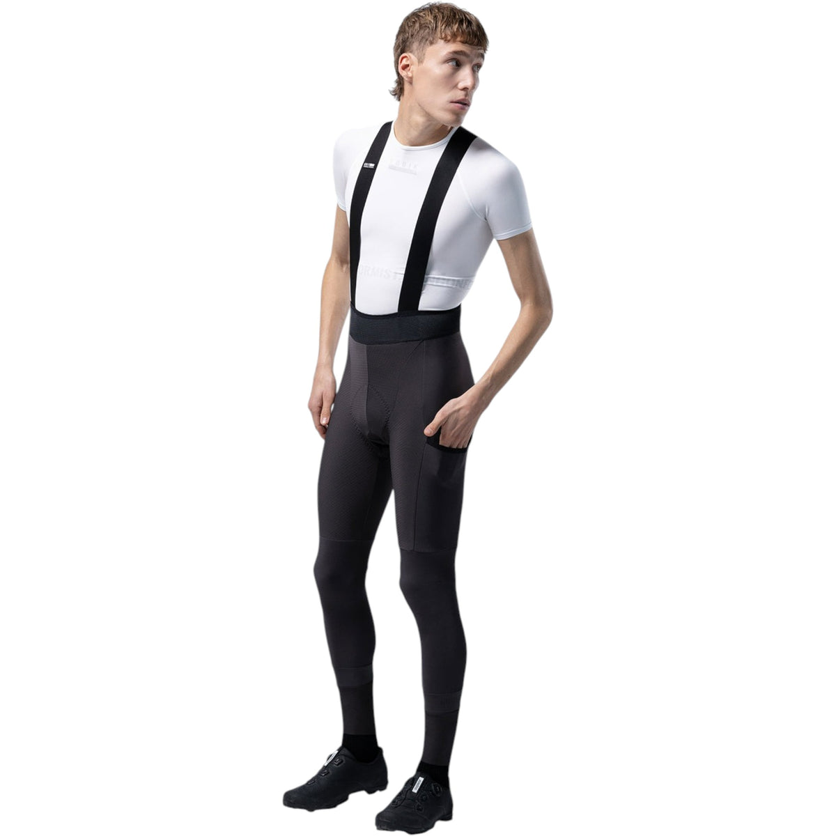 Cuissard Long à Bretelles de Vélo de Route Grit Bib Tights Homme