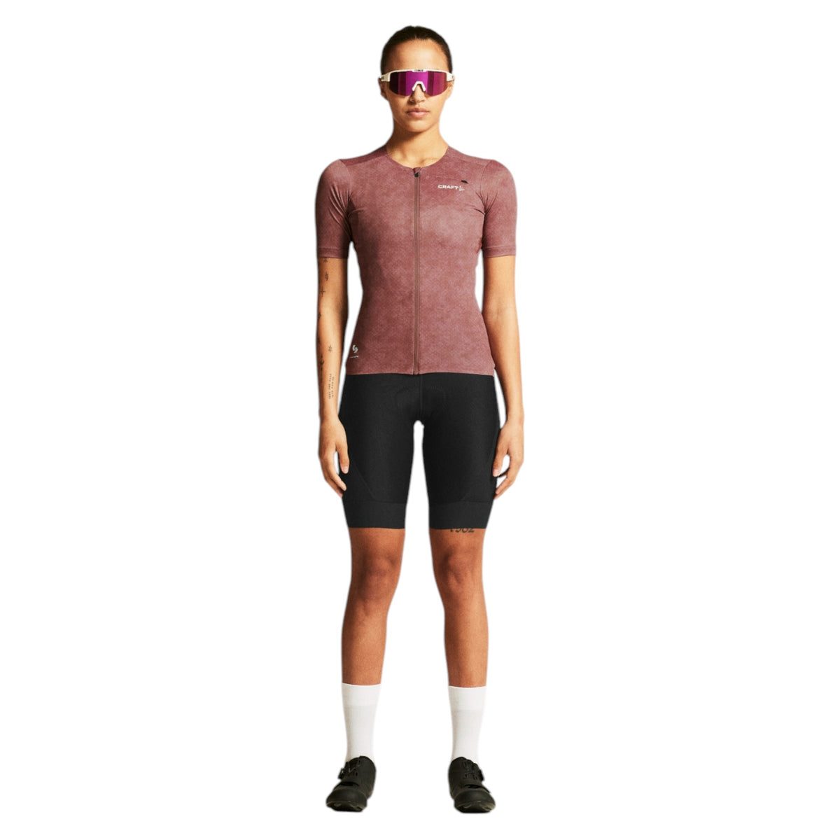 Maillot de Vélo de Route Manches Courtes Pro Gravel Femme