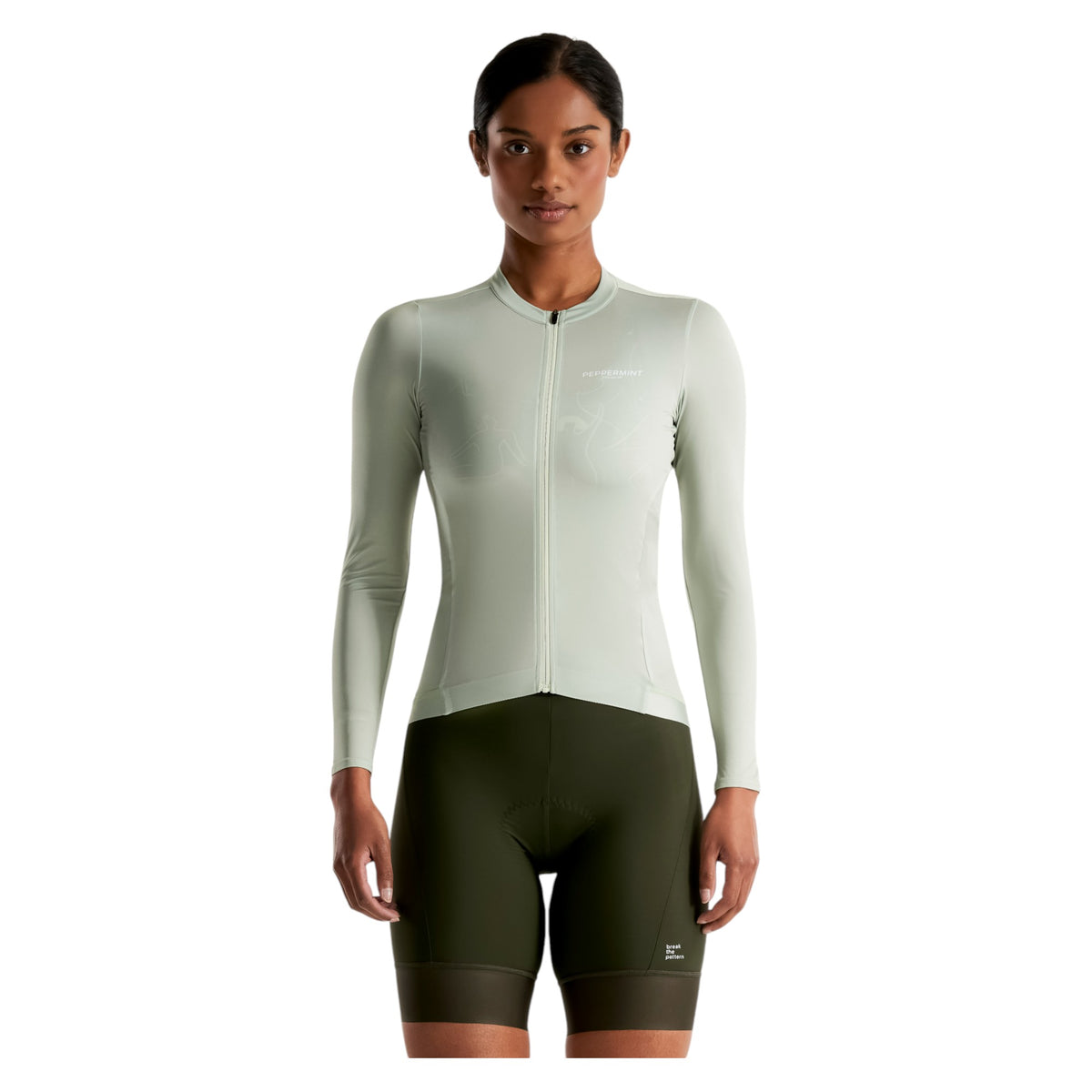 Maillot de Vélo de Route Manches Longues Signature Femme