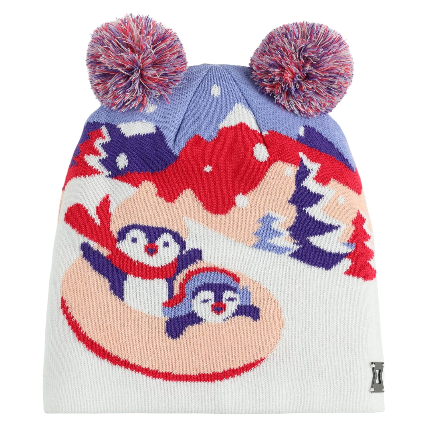 Penguin Double Pom Kids Beanie