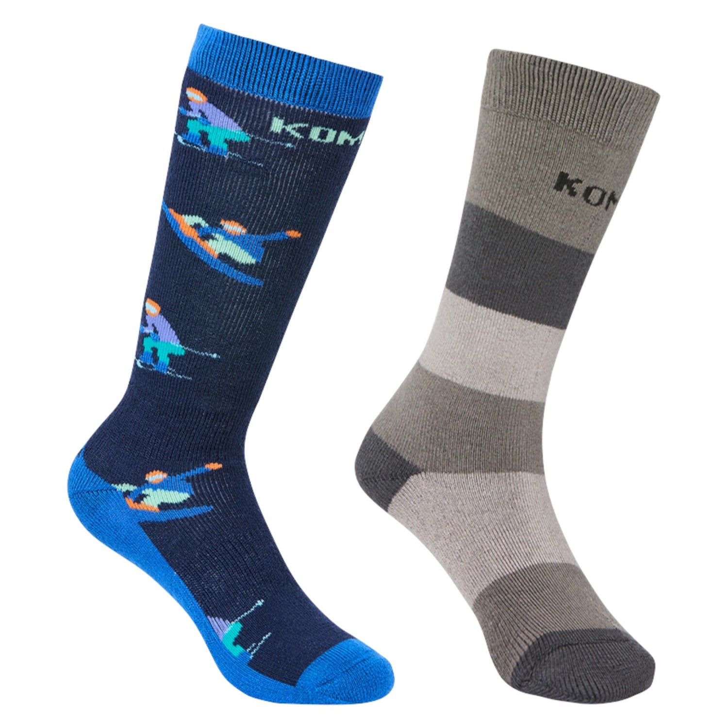 Rumble Twin Pack Kids Ski Socks
