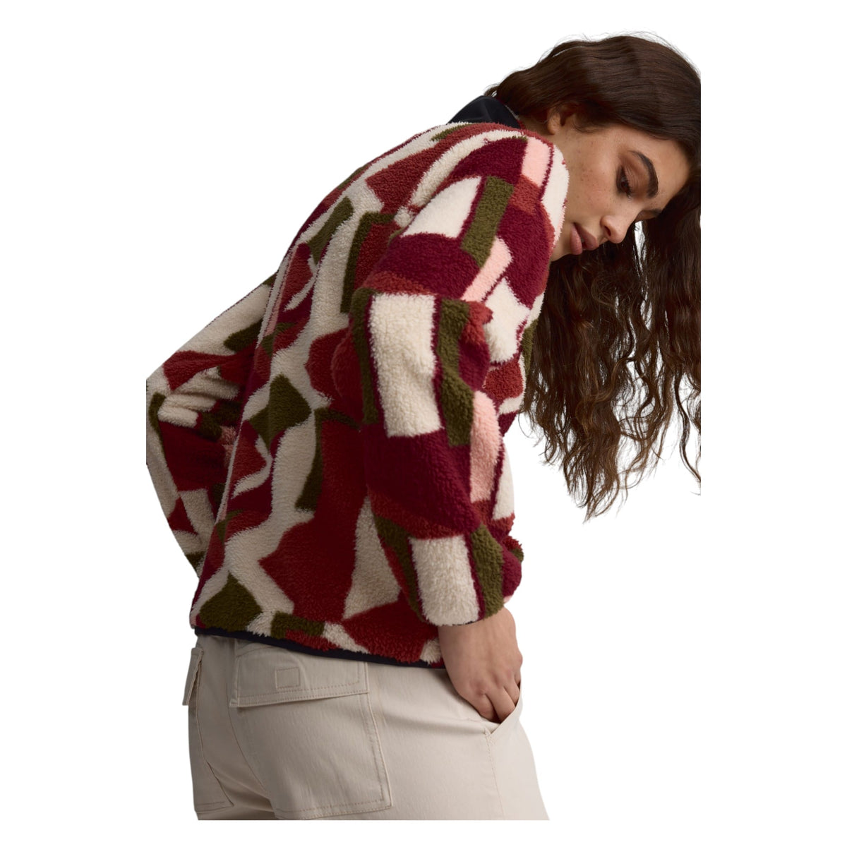 Couche Isolante en peluche boutonné Femme