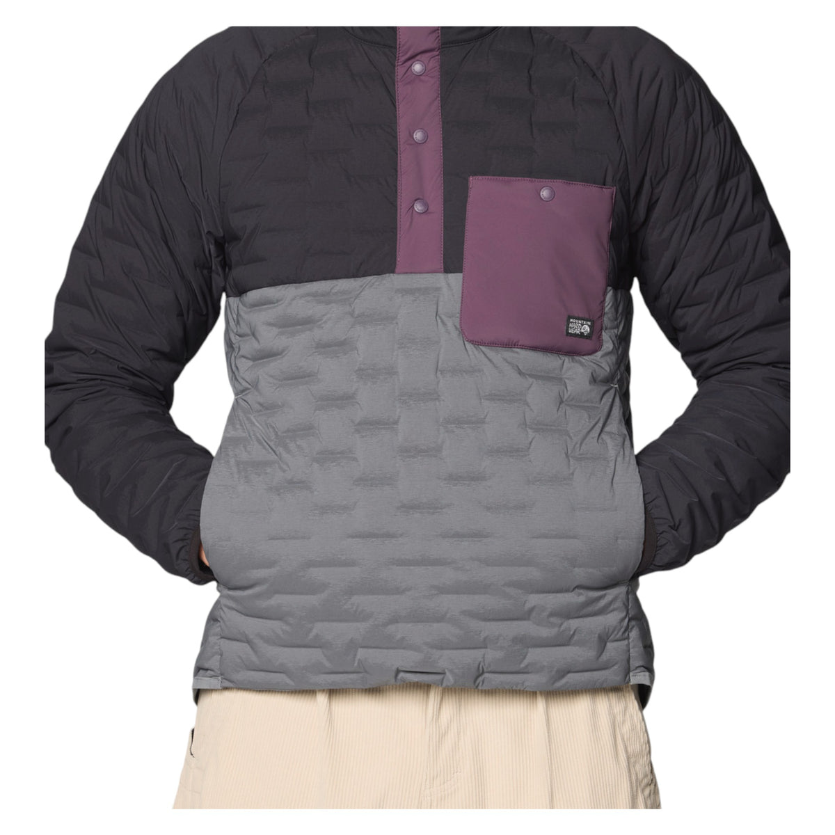 Veste Isolante Stretchdown Light Snap Neck Homme