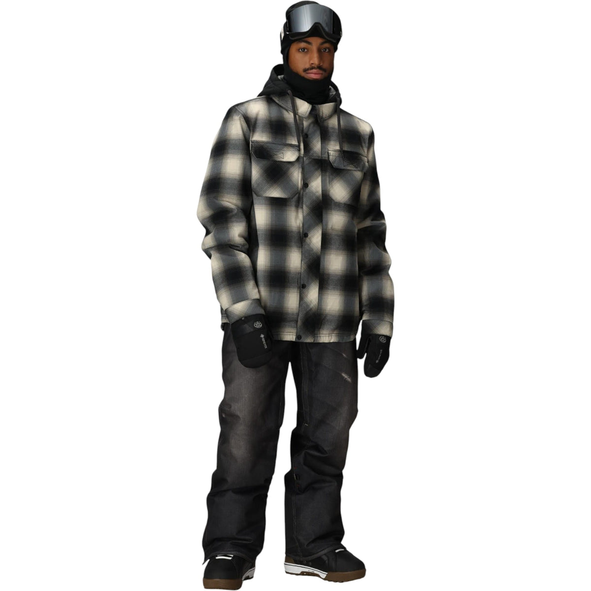 Deconstructed Denim Men Shell Pants