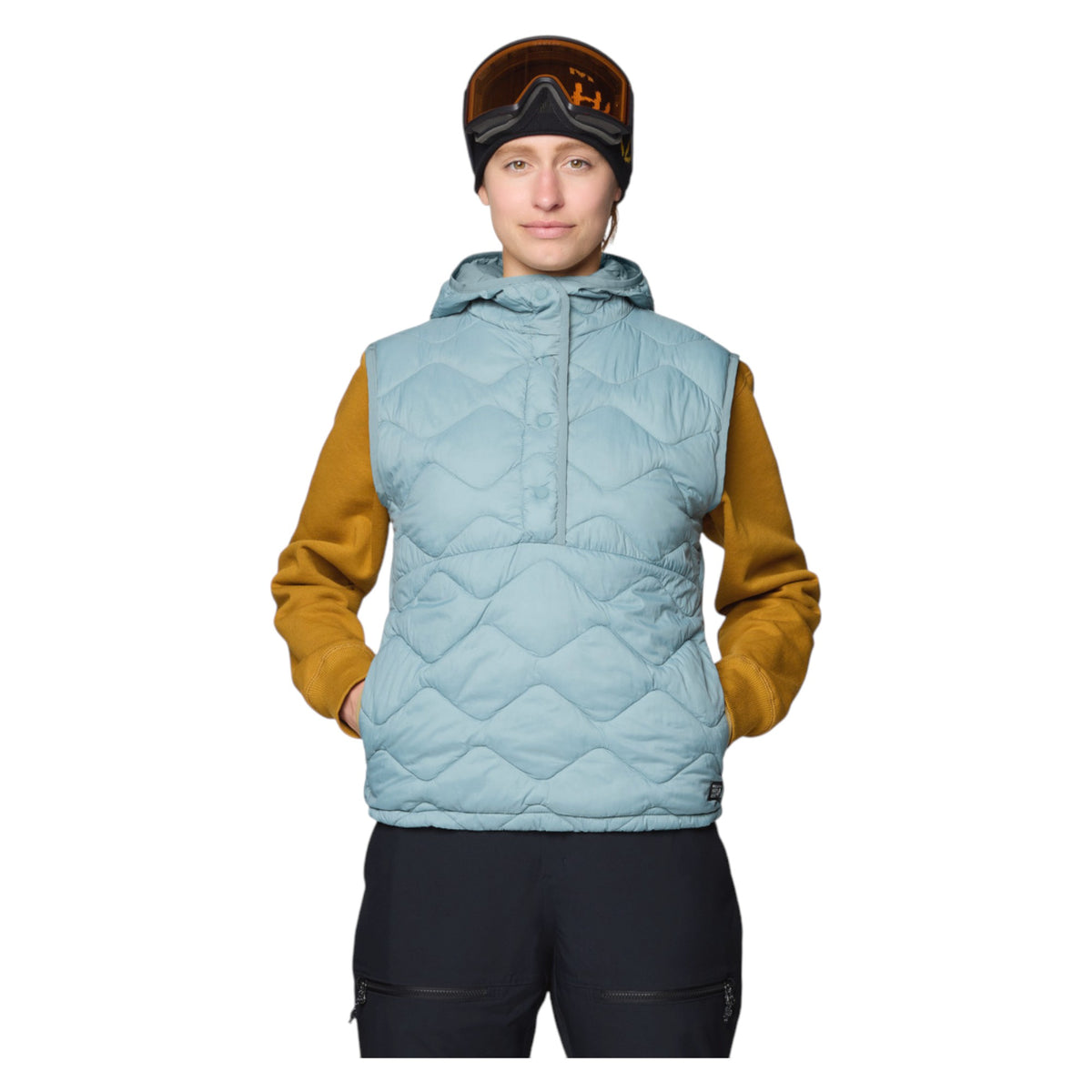 Veste Sans-Manche Isolante Seek Out Snap Neck Femme