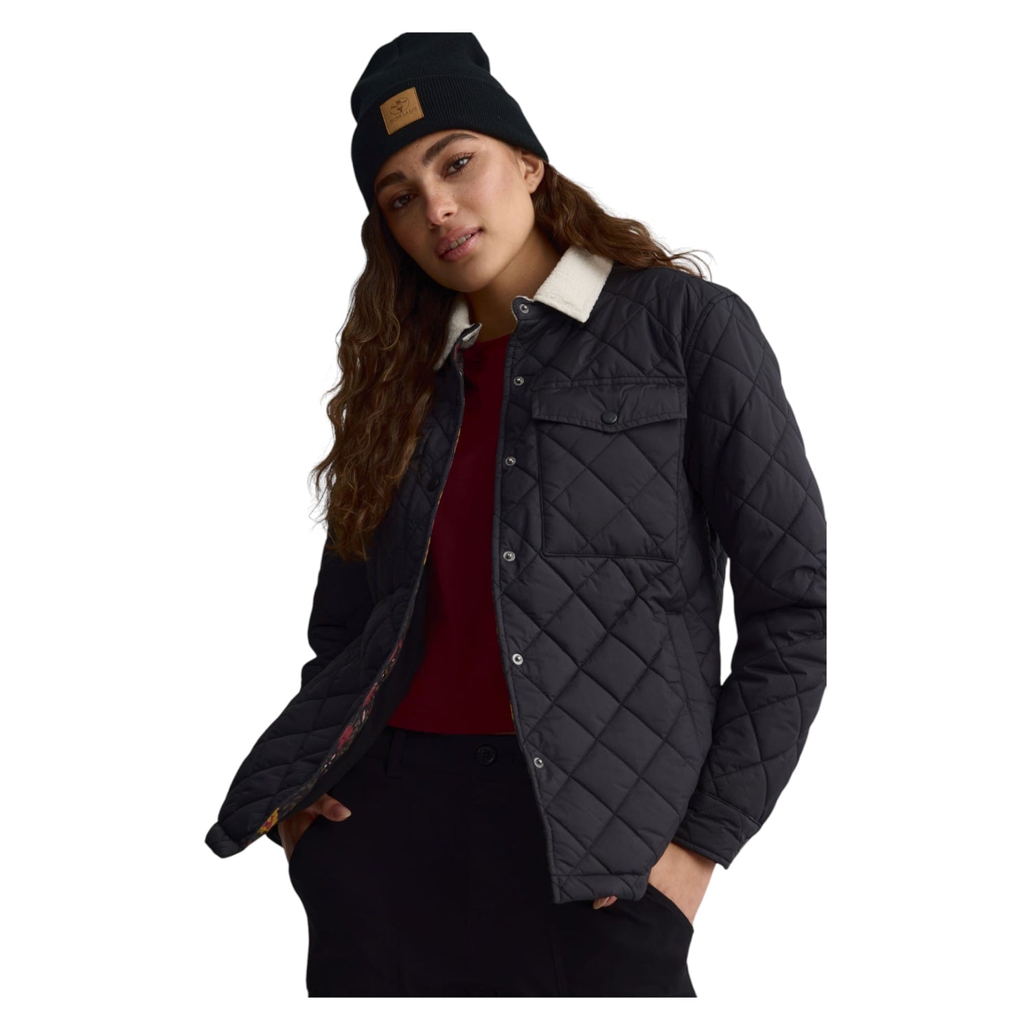 Surchemise avec Col en Sherpa Femme