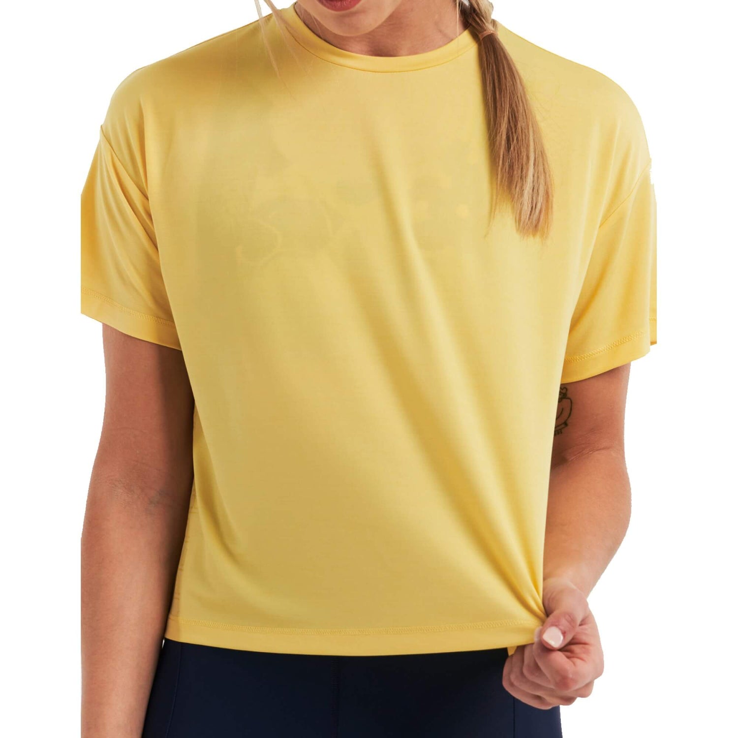 Maillot de Vélo de Montagne Manches Courtes Gravel Crop Femme