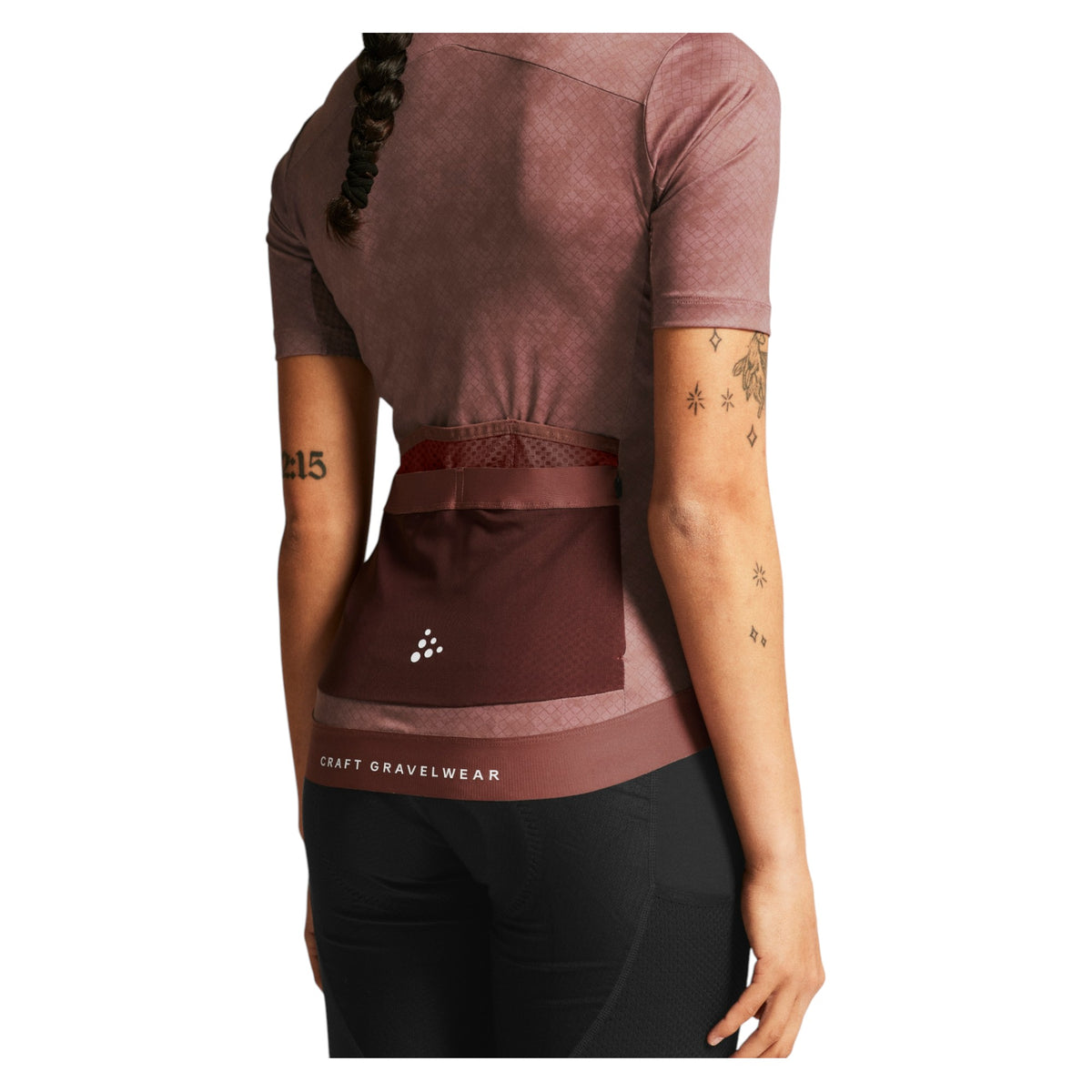 Maillot de Vélo de Route Manches Courtes Pro Gravel Femme