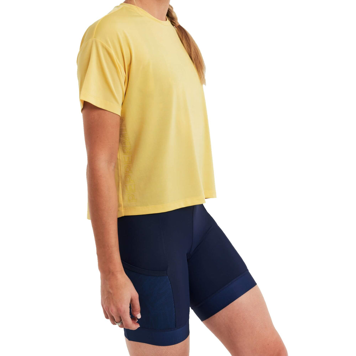Maillot de Vélo de Montagne Manches Courtes Gravel Crop Femme