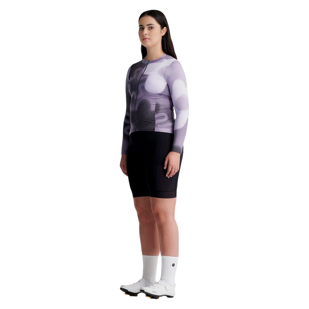 Maillot de Vélo de Route Manches Longues Signature Femme