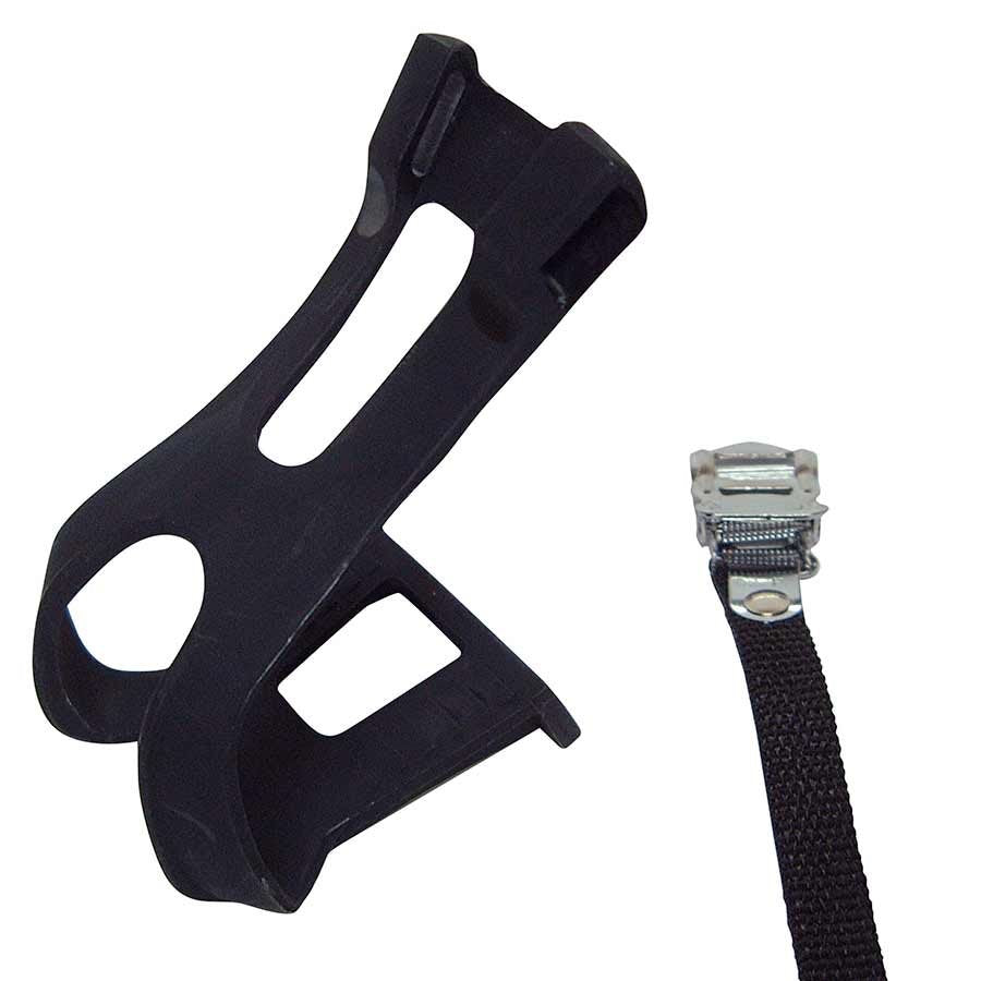 VTT Cales-Pieds Double Courroie Nylon BK