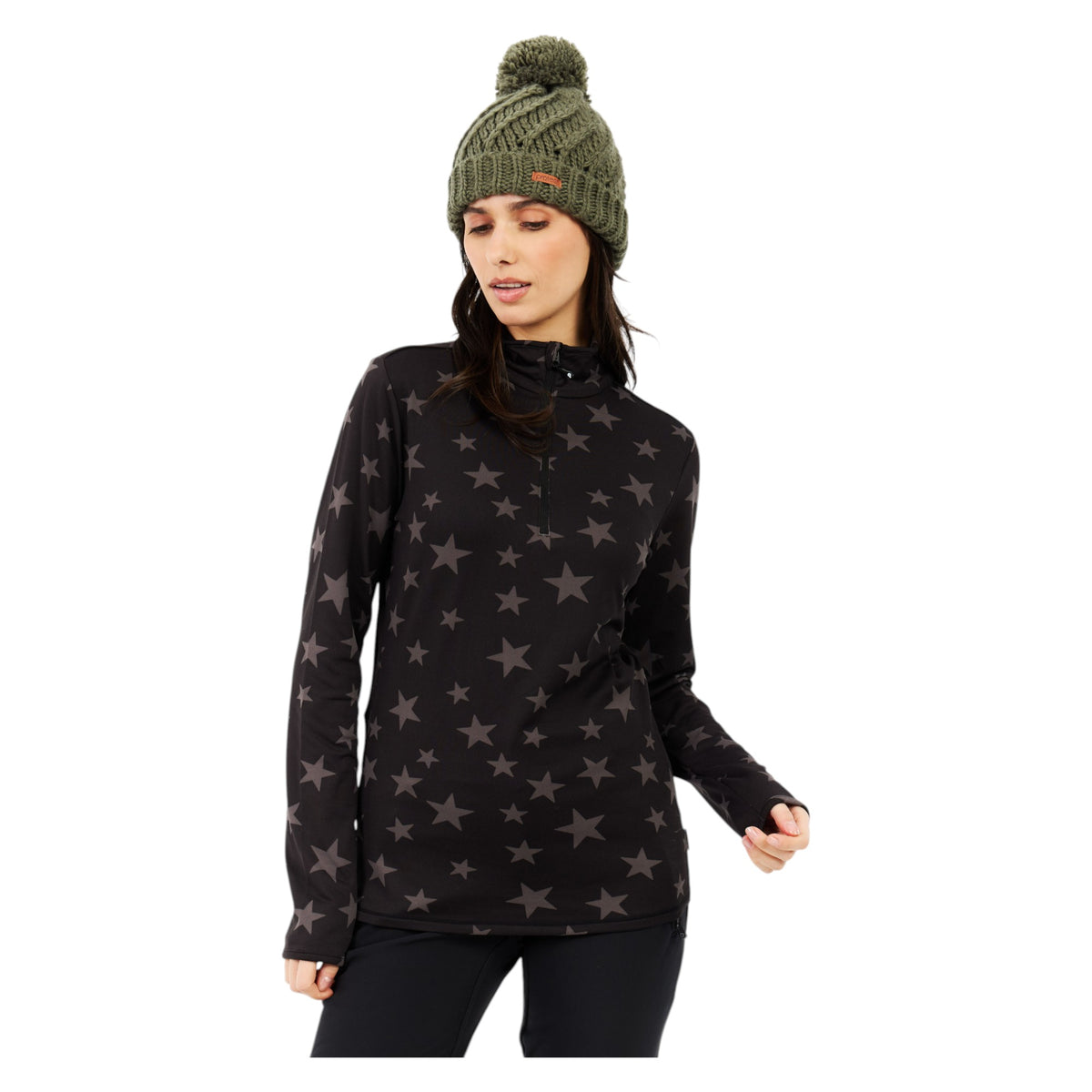 PRTVessy 1/4 zip Active Women Base Layer Top