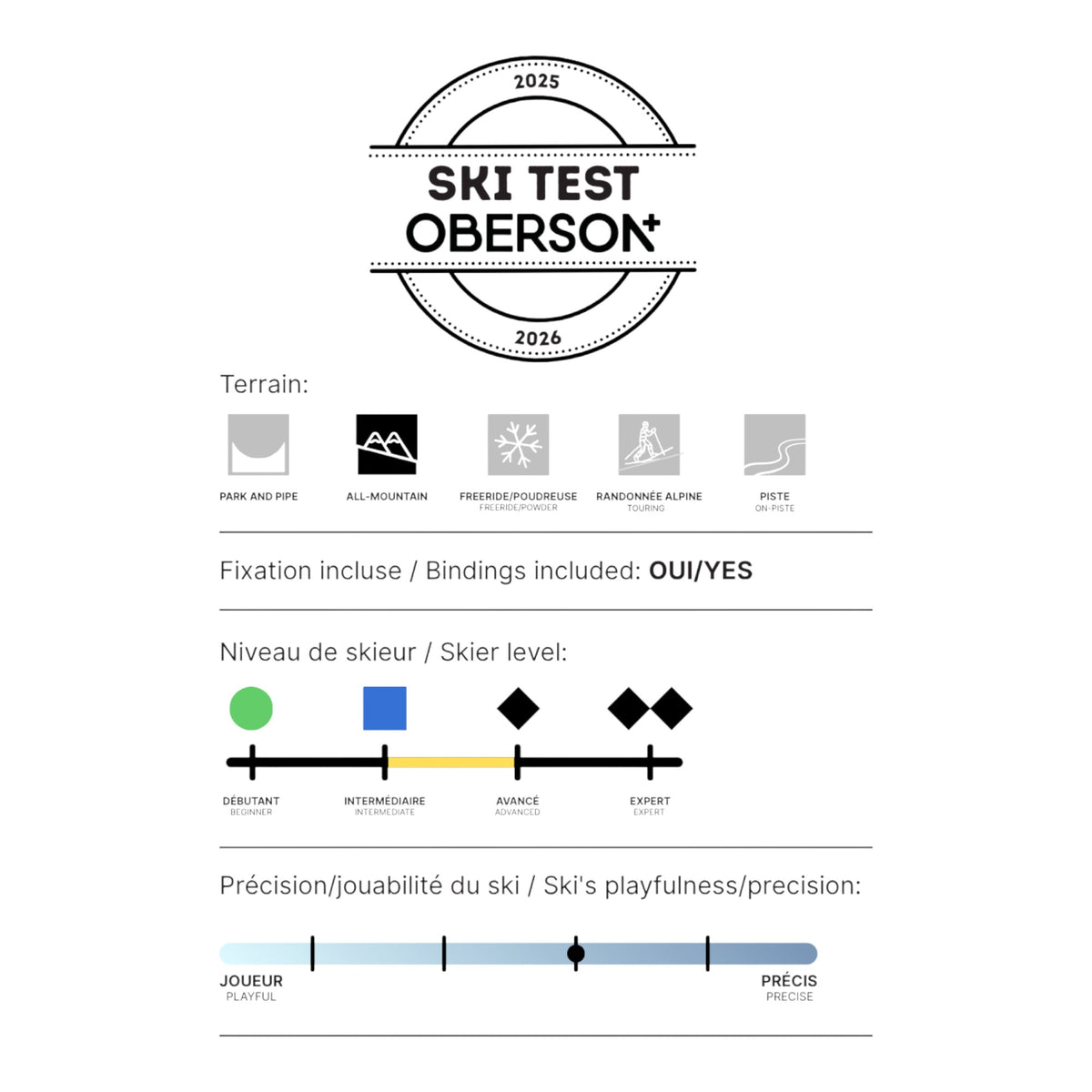 Skis Alpins Stormbird 80 TI+TP 11 Homme