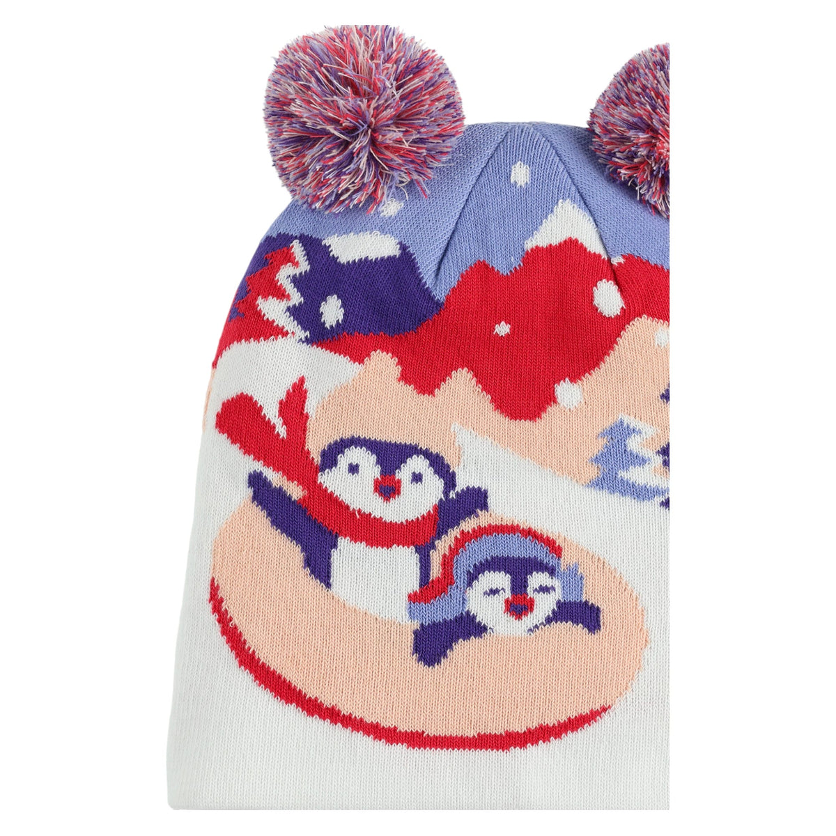 Penguin Double Pom Kids Beanie