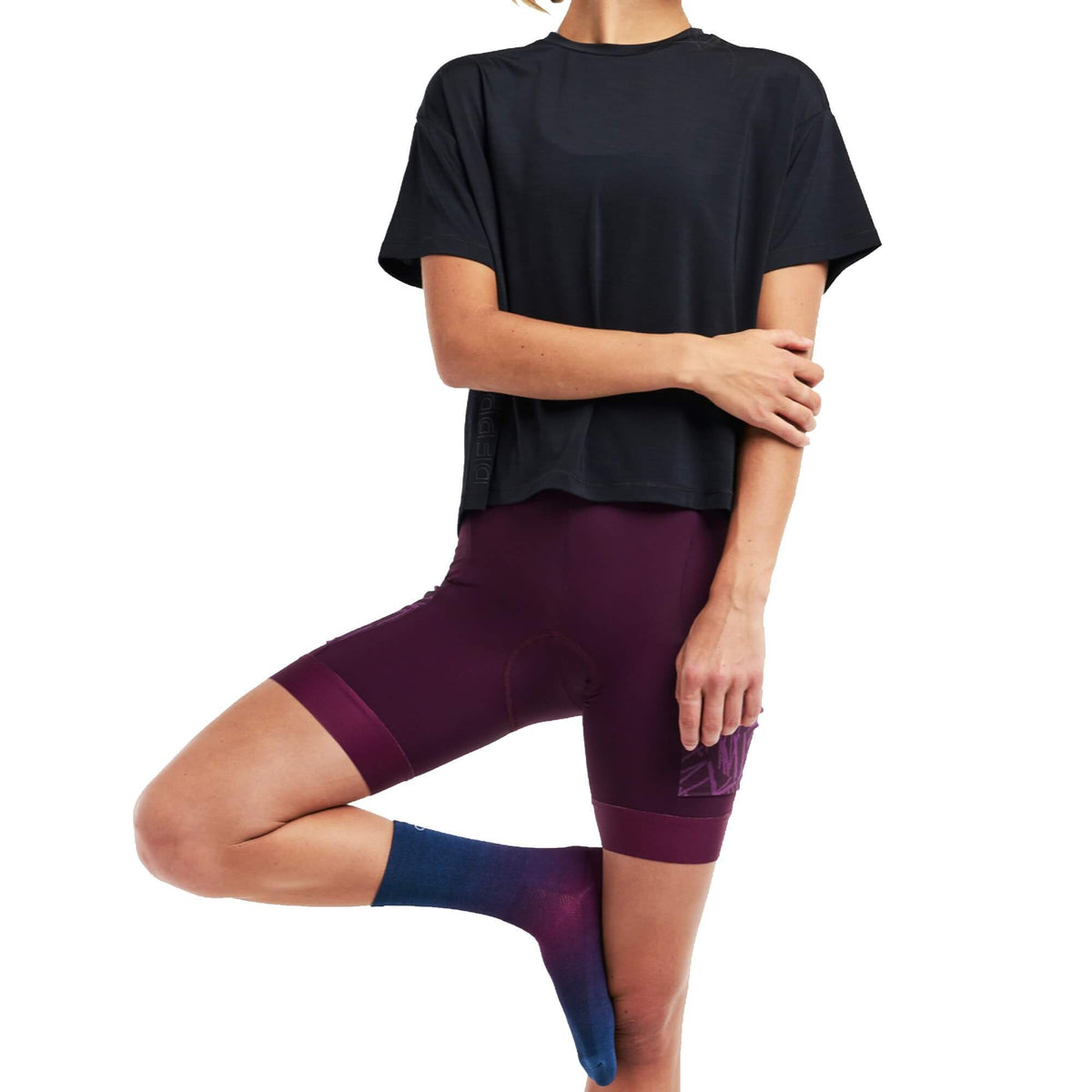 Maillot de Vélo de Montagne Manches Courtes Gravel Crop Femme