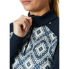Haut de Sous-Vêtement Lifa Merino Midweight Print 1/2 zip Femme