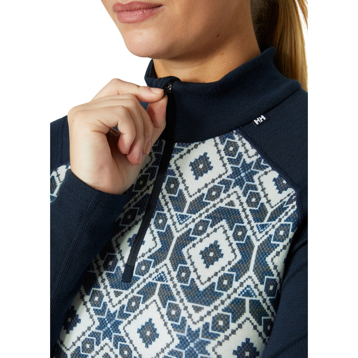 Haut de Sous-Vêtement Lifa Merino Midweight Print 1/2 zip Femme