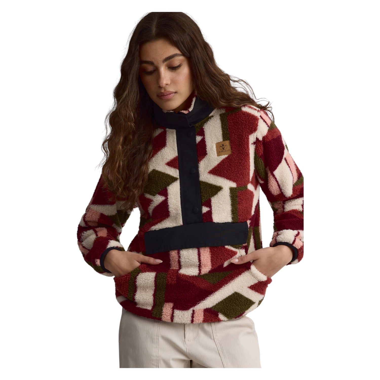 Couche Isolante en peluche boutonné Femme