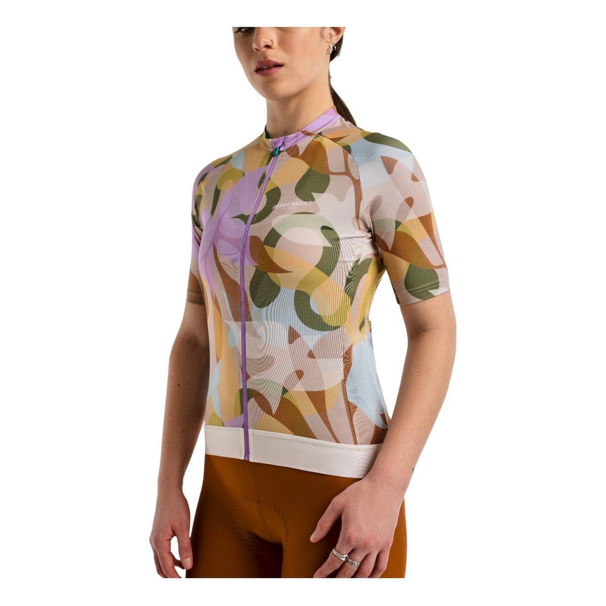 Maillot de Vélo de Route Manches Courtes Signature Femme