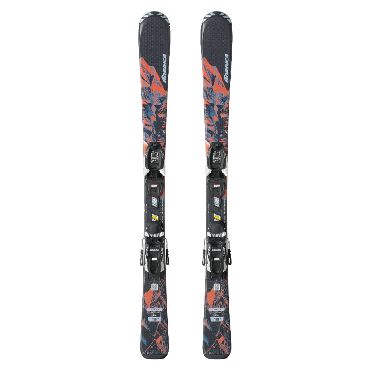 Skis Alpins Team AM (100-140) + JR 4.5 FDT Enfant