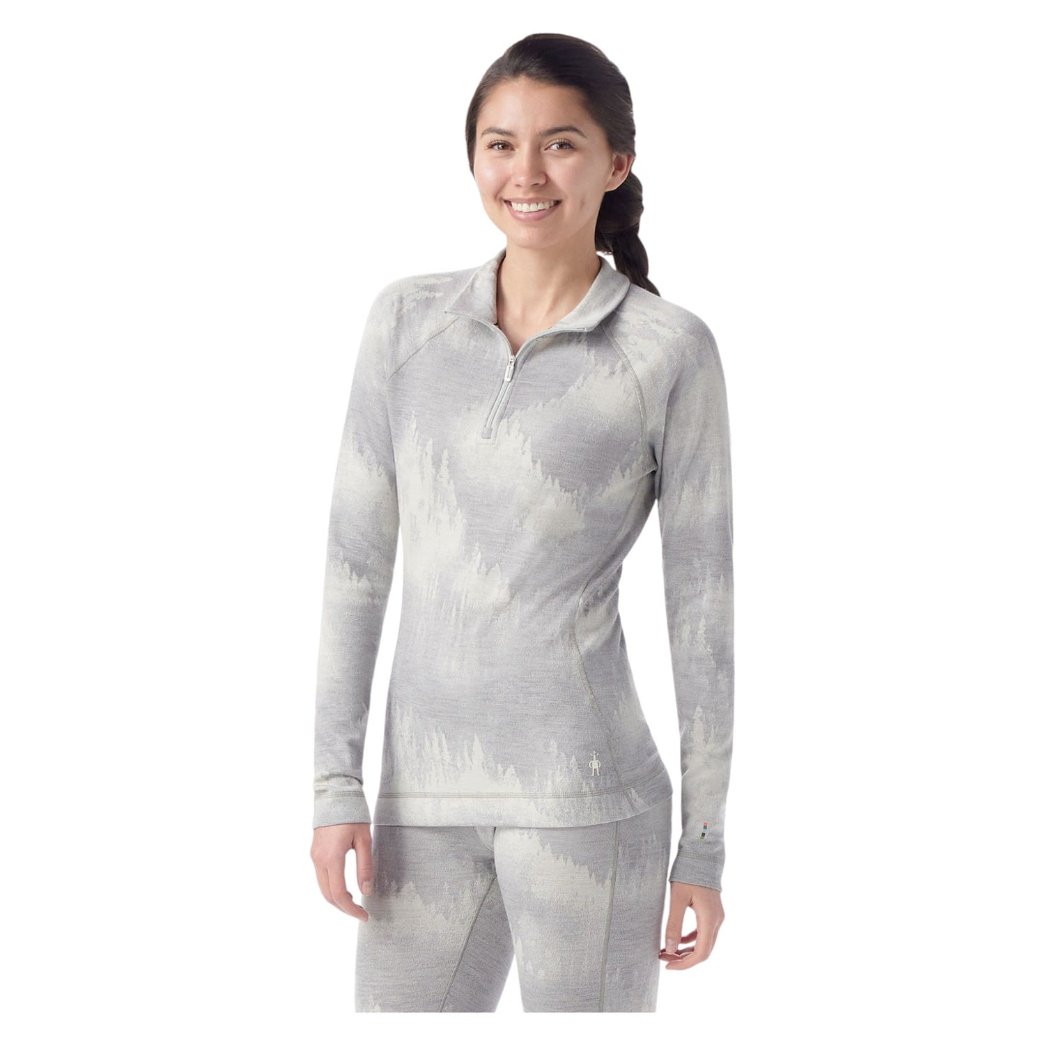 Haut de Sous-Vêtement Thermal Merino 1/4 Zip Femme