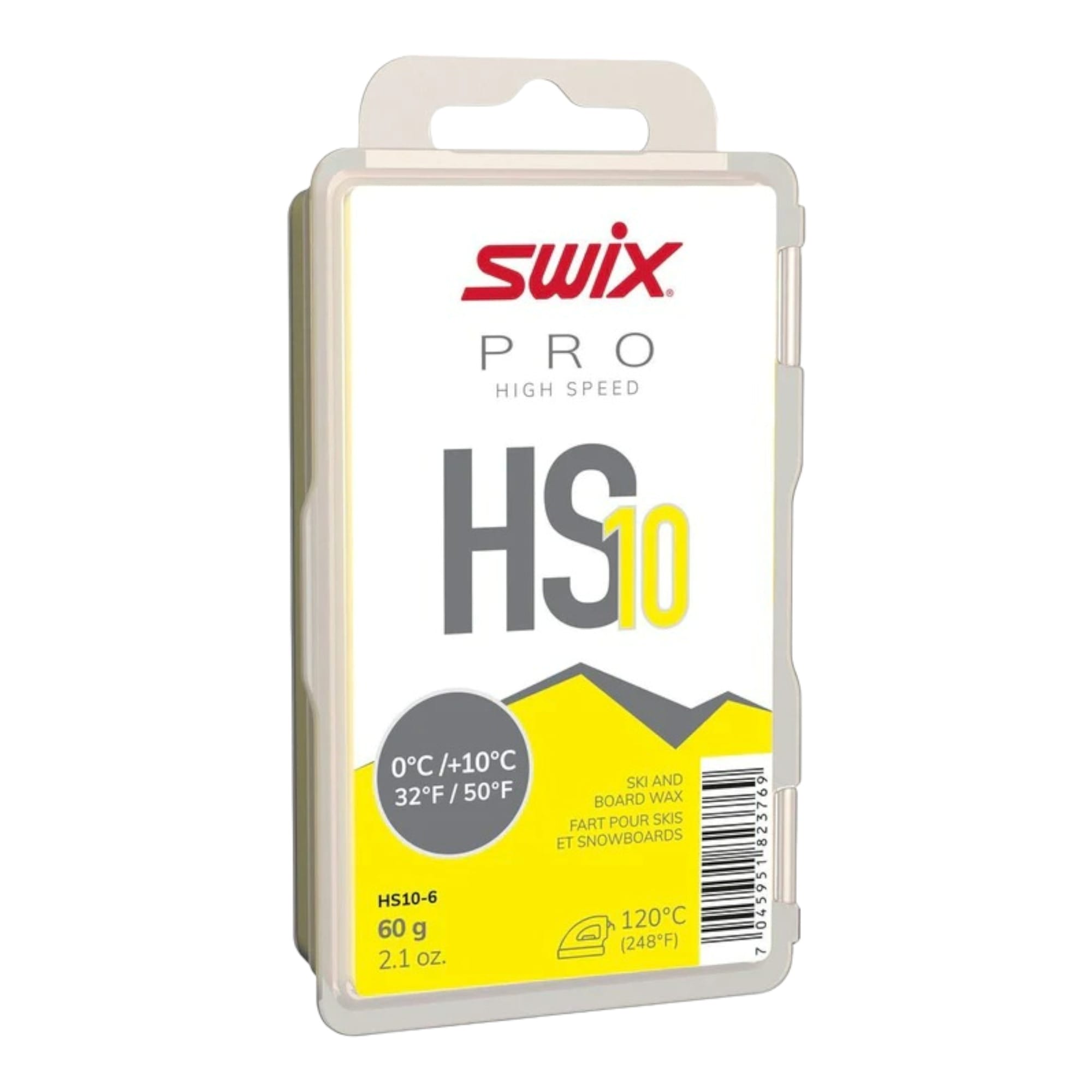 Swix HS10 Yellow 0/+10 Degree Wax – Oberson
