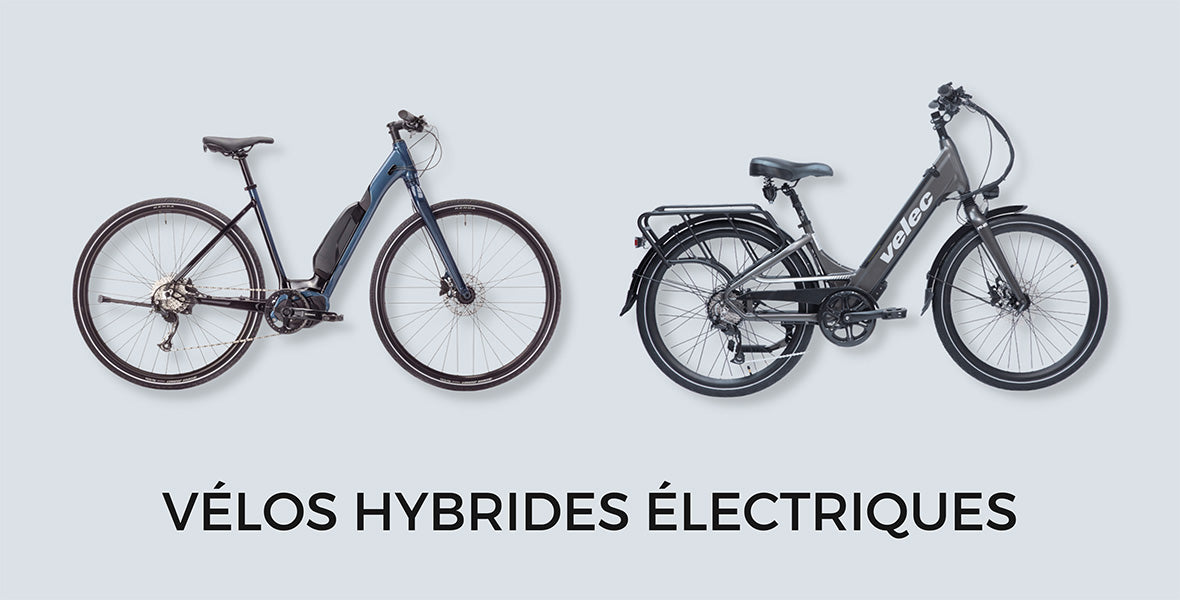 Deux vélos hybrides électriques