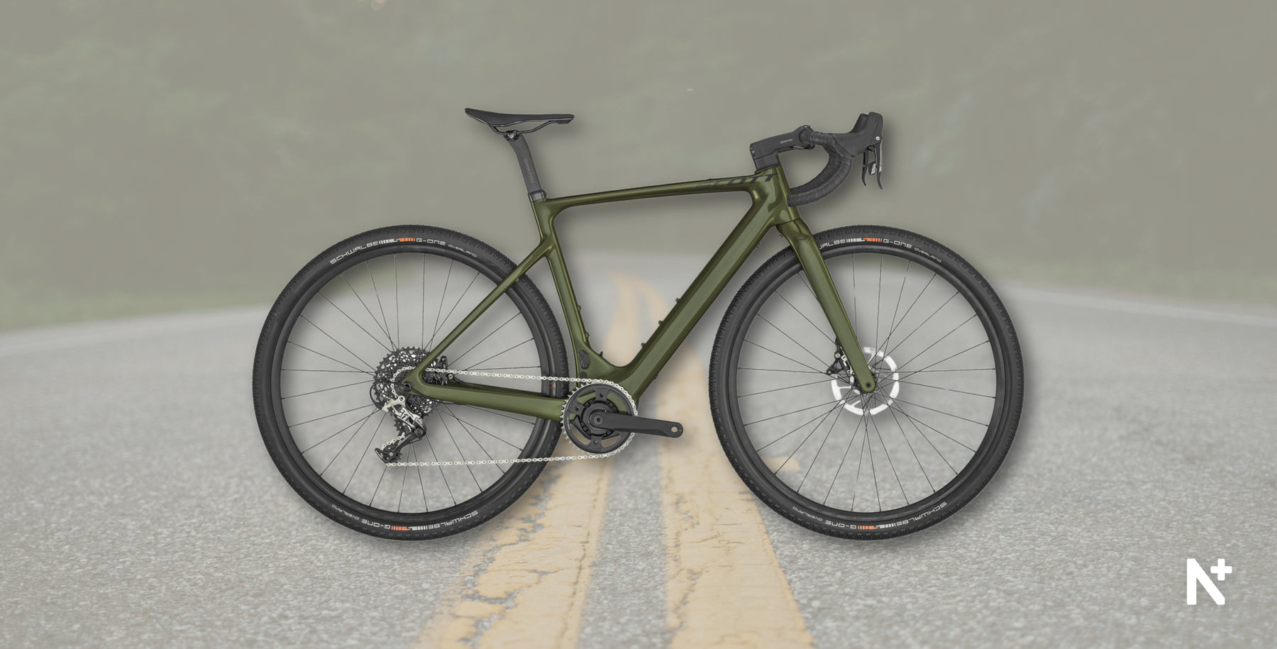 Un vélo de route électrique